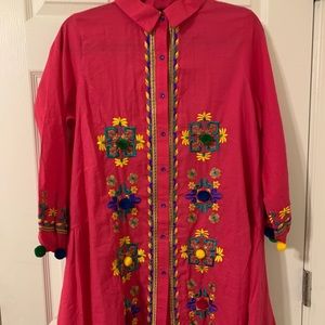 Pink Pakistani/Indian Kurta/Tunic/Shirt New!